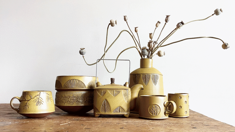 Learn Stamp Making for Textured Pottery with this Online Course by Sarah Pike