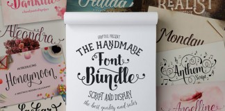 A big font bundle from the guys of Graptail for 89% off.