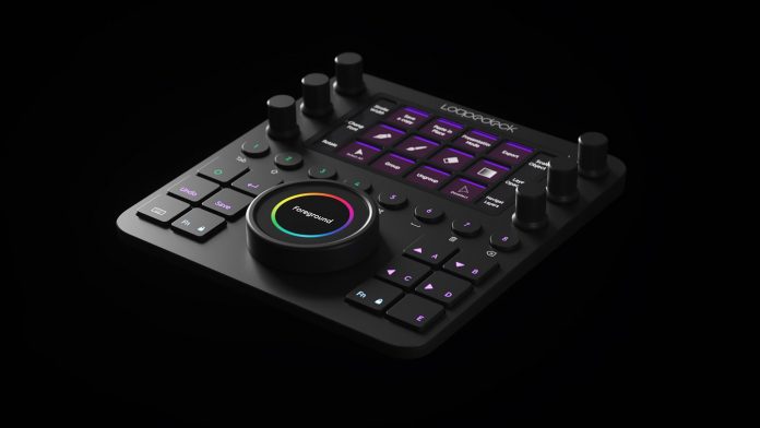 Loupedeck controller for Adobe Premiere Pro, Final Cut Pro, Photoshop, Lightroom, and Ableton Live.