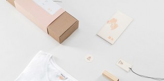 Packaging and some branding materials of the minimalist fashion identity developed by studio Futura for Japanese fashion line, Hikeshi.