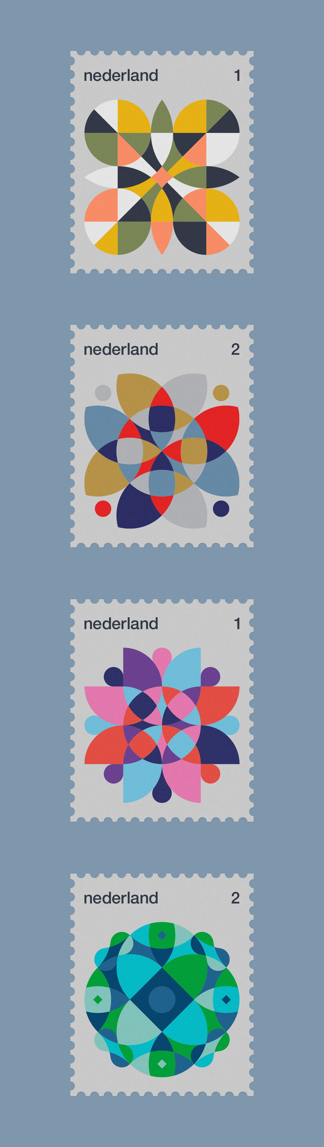 Dutch Stamps, a graphic design series by Rick Jordens.