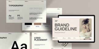 22-Pages Brand Guideline Template for Adobe InDesign