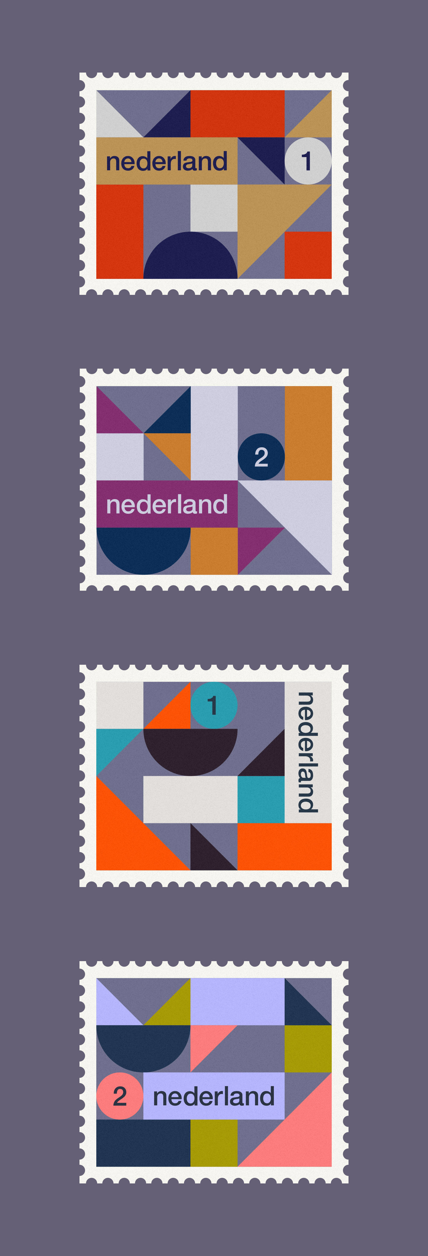Dutch Stamps, a graphic design series by Rick Jordens.