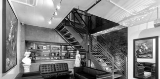 Modern interior design of the studio.