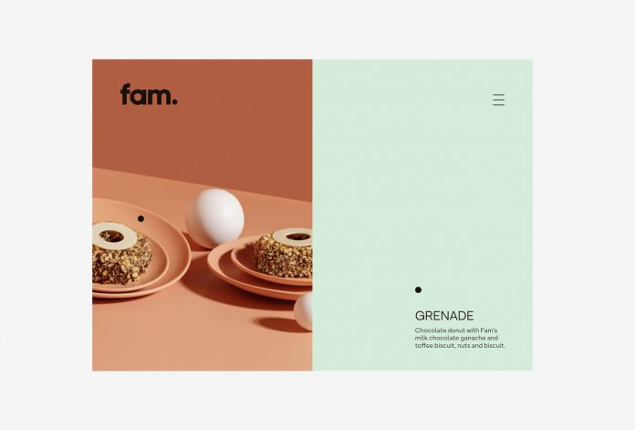 Branding by Fagerström for Fam, a new company from Kuwait that offers premium creative donuts.