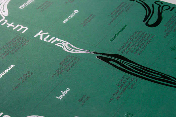 Shiny effects on matte papers.