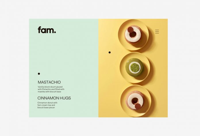 Branding by Fagerström for Fam, a new company from Kuwait that offers premium creative donuts