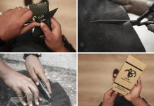 A handmade, vegan, environmentally friendly, business card holder by Abdulkerim Behij.
