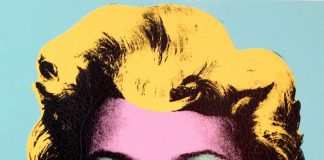 Banksy's portrait of Kate Moss is based on the style of Andy Warhol's iconic pop art portrait of Marilyn Monroe.