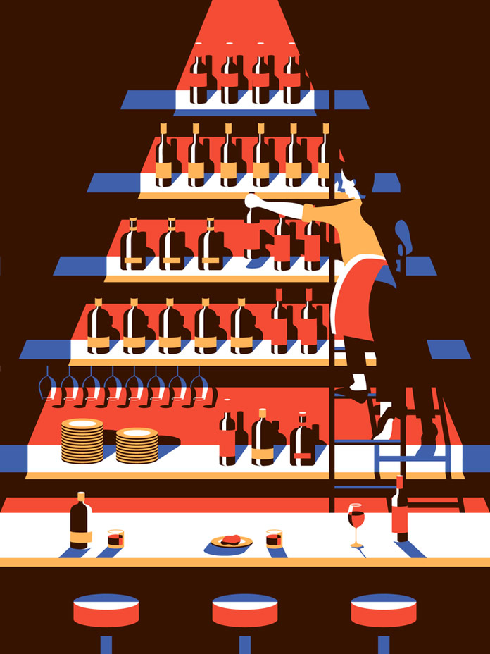Bar Maid – This piece is a tribute to the roaring twenties and the show Peaky Blinders.