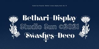 Bethari Display Font by Studio Sun