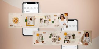Boho Fashion Instagram Carousel Template for Social Media Posts