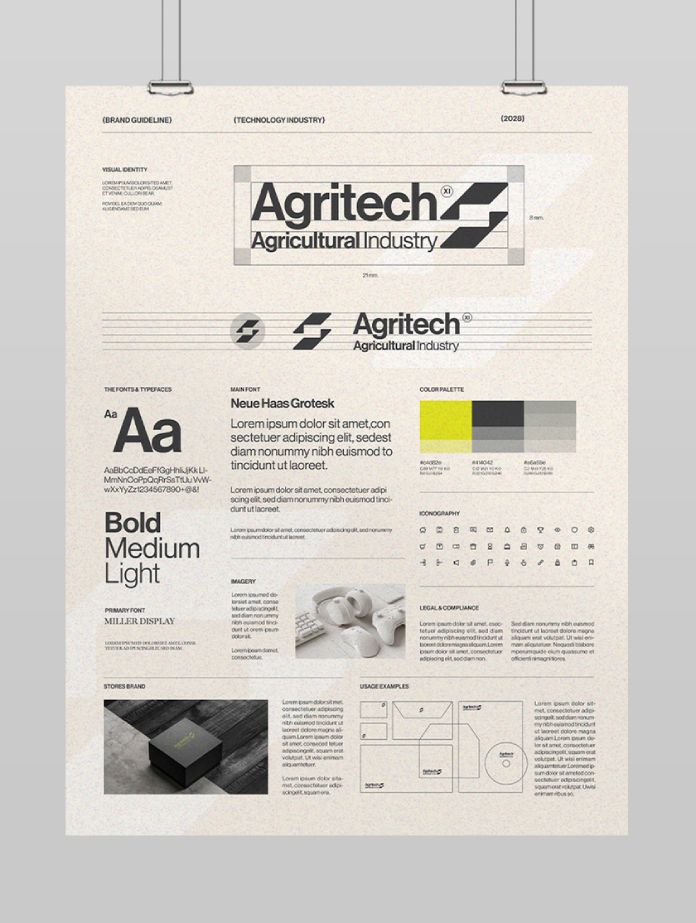 Brand Guidelines Poster Template by BrandPacks