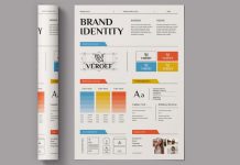 Brand Identity Guidelines Poster Template by ContestDesign