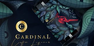 Cardinal coffee liqueur brand and packaging design by CreativeByDefinition Studio