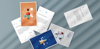 Christmas Greeting Postcard Templates