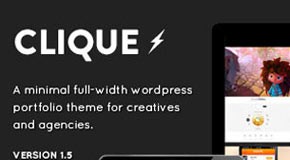 Clique - AJAX Responsive Portfolio WordPress Theme by SwiftIdeas
