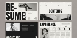 CV/Resume Screen Presentation Template by TemplatesForest