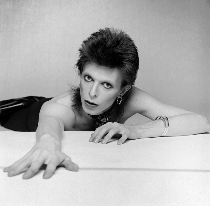 David Bowie On the floor by Terry O'Neill.