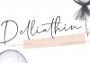 Delliathin signature font from Siwox Studios.