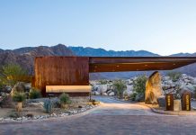 Desert Palisades Guardhouse by Studio AR&D Architects.