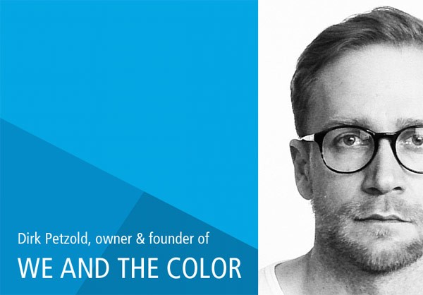 Dirk Petzold, owner and founder of WE AND THE COLOR, a blog for art and design inspiration. Dirk Petzold, owner and founder of WE AND THE COLOR