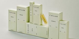 F.MILLER SKINCARE branding by Natasha Mead.