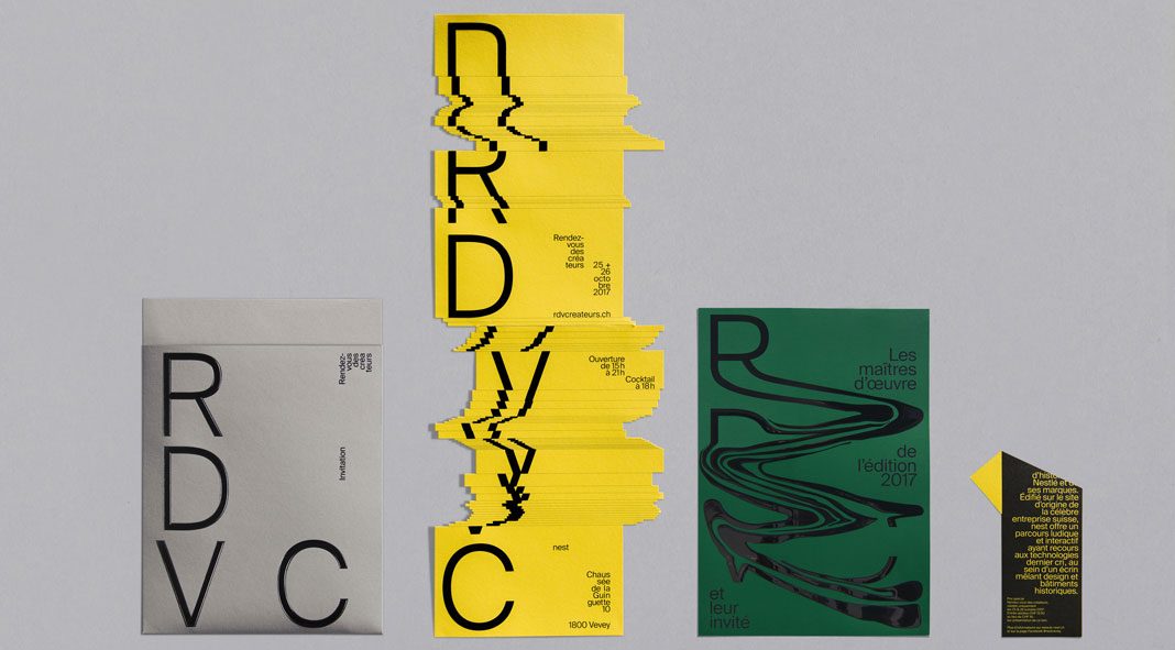 Graphic design and art direction by Balmer Hählen for Rendez-vous des créateurs 2017.