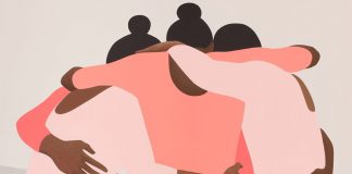 Gymnastics inspired paintings by Thenjiwe Niki Nkosi