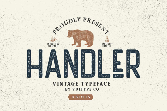 Handler - Free Vintage Sans Serif Font