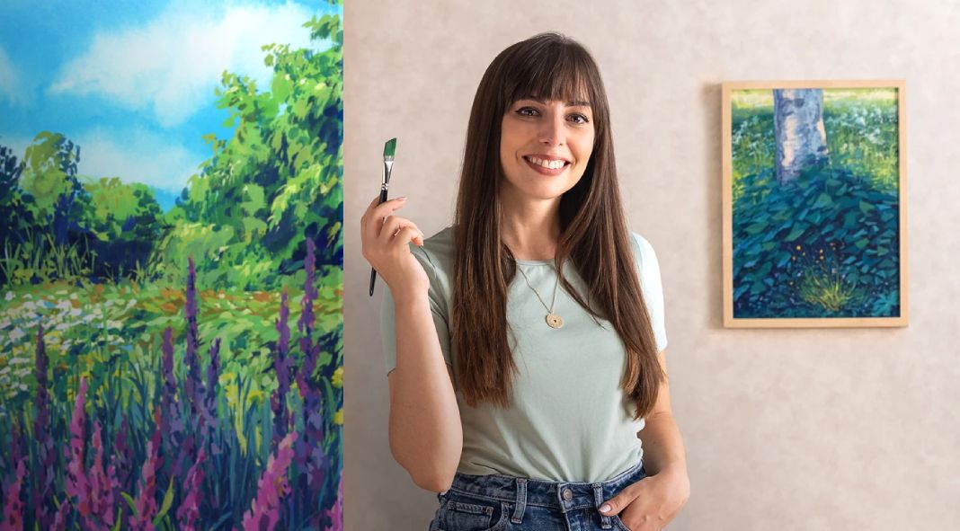 Landscape Painting Online Course with Gouache for Beginners