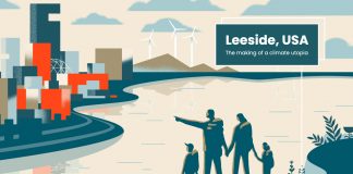 Leeside poster illustration by Matt Chinworth