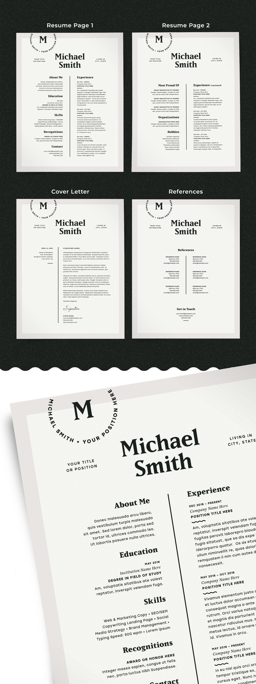 Modern Resume Layout Kit
