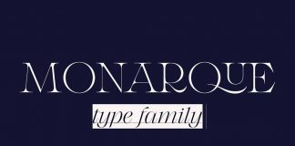 Monarque font family by The Paper Town