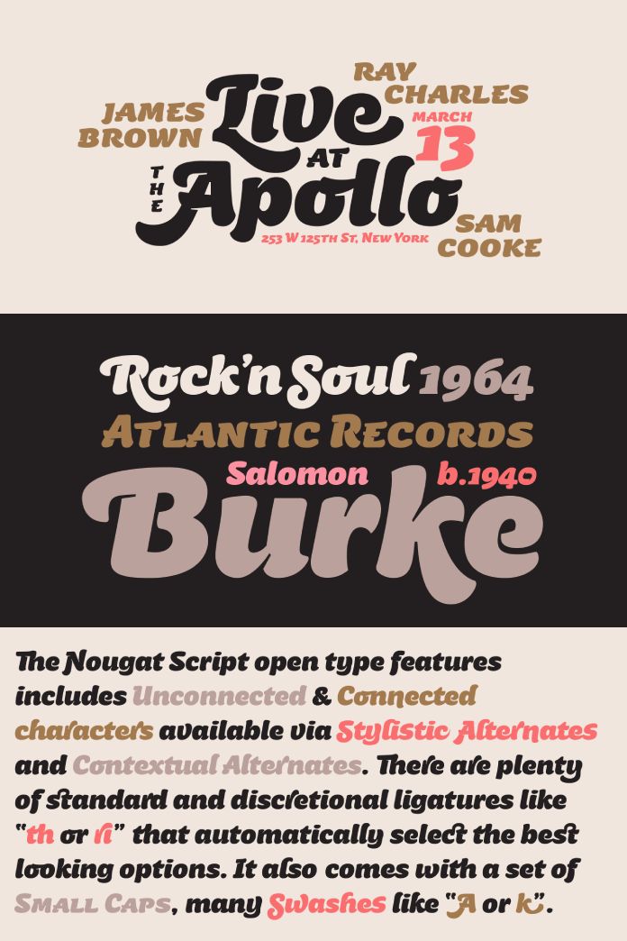Nougat Script Font by Sudtipos