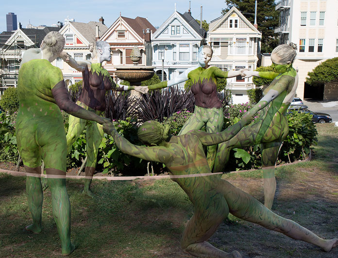 Painted Ladies after Henri Matisse's Dance.