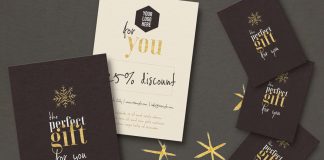Photoshop Christmas Gift Voucher Template