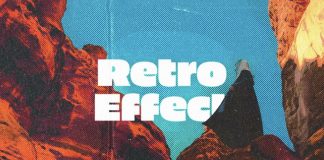 Retro Magazine Halftone Photo Effect Mockup for Adobe Photoshop