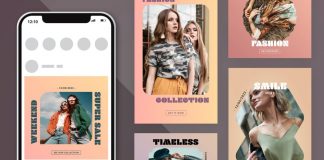 Retro-Style Instagram Post and Story Templates