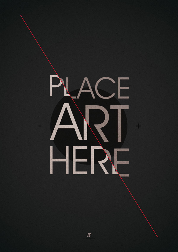 Buy Posters and Prints: The Art Placeholder - Typography Design by Dirk Petzold
