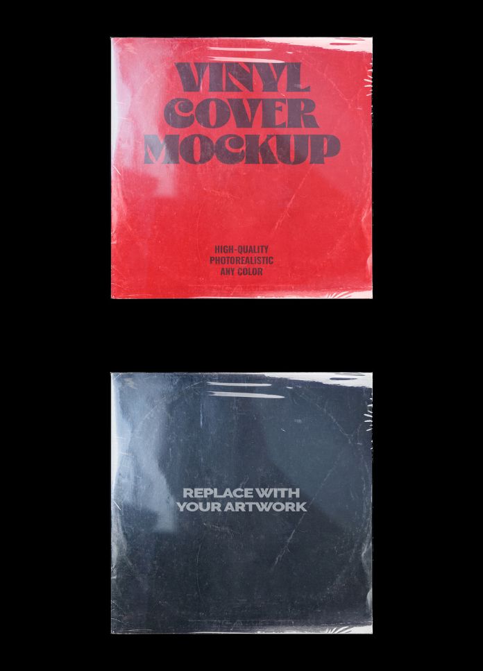 Vinyl Record Cover Photoshop Mockup