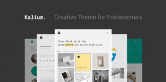 Kalium, a creative WordPress theme for professionals.