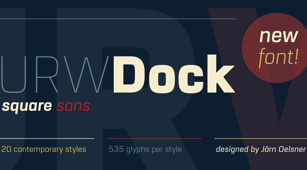 URW Dock font family.