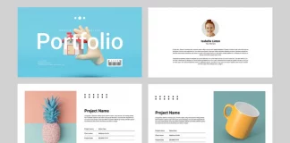 1920 X 1080 px Portfolio Presentation Layout by ContestDesign for Adobe InDesign