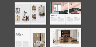 A Minimalist Product Catalog Template by Tom Sarraipo for Adobe InDesign