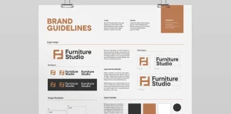 A Well-Structured Brand Guidelines Poster Template by BrandPacks for Adobe Illustrator