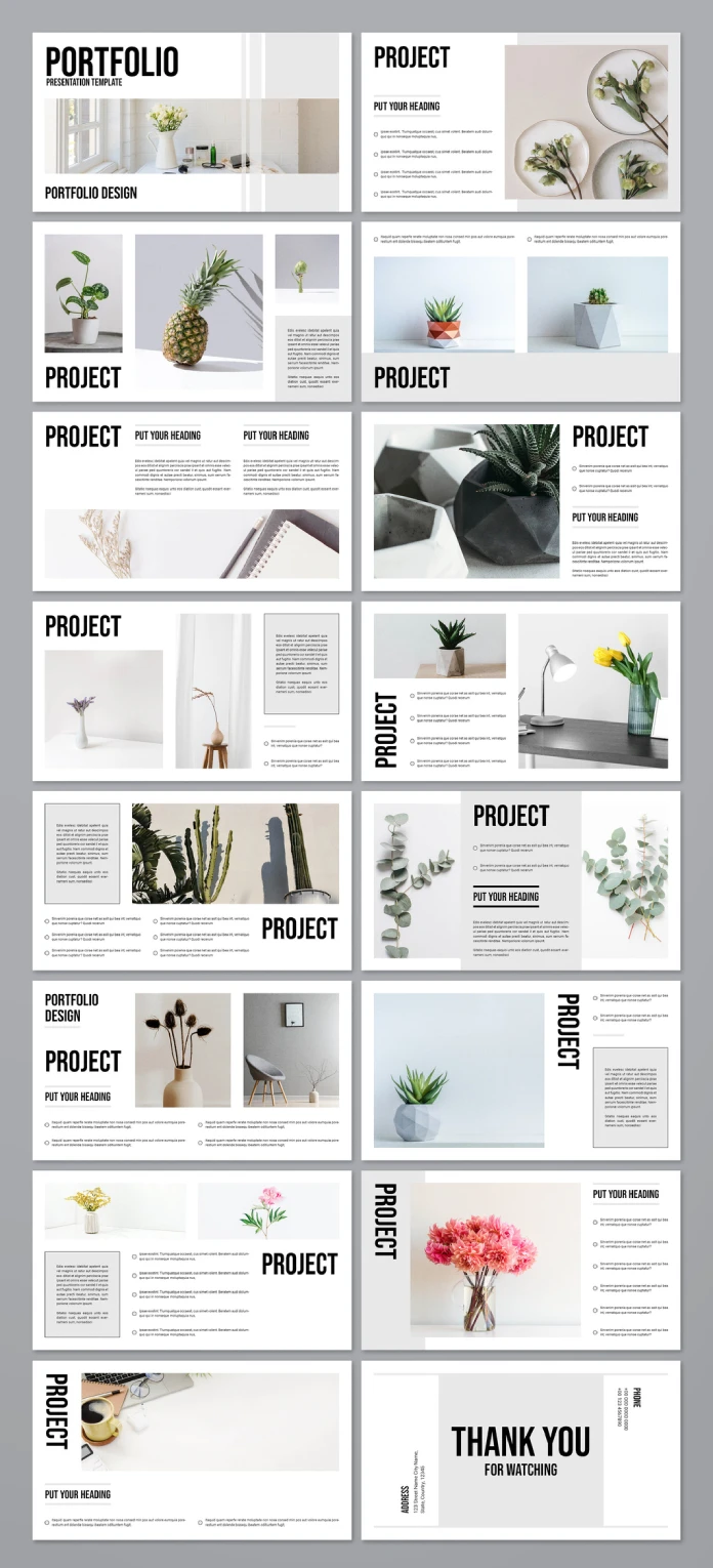Adobe InDesign Portfolio Presentation Template by PixWork