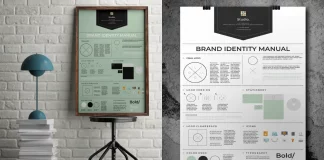 Brand Identity Manual Poster Layout by Bizz District Studio