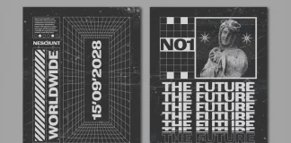 Brutalist Social Media Graphic Design Templates by Blackcatstudio