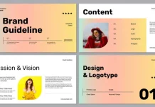 Colorful Brand Guidelines Presentation Template by PixWork